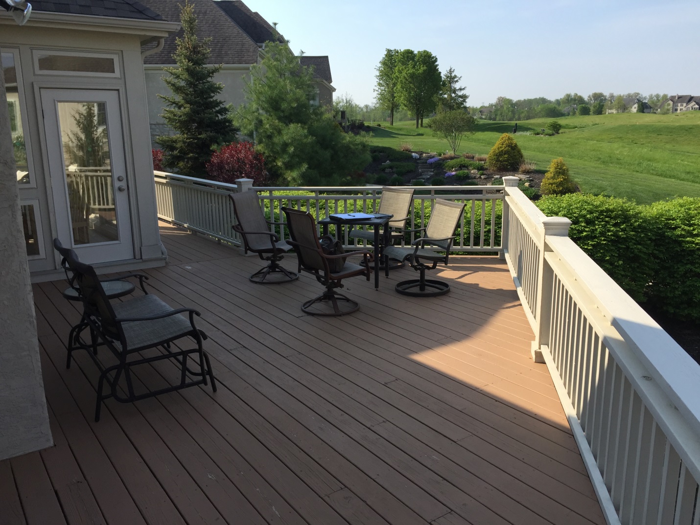 Experienced Deck Builder in Dardenne Prairie installing a new composite deck