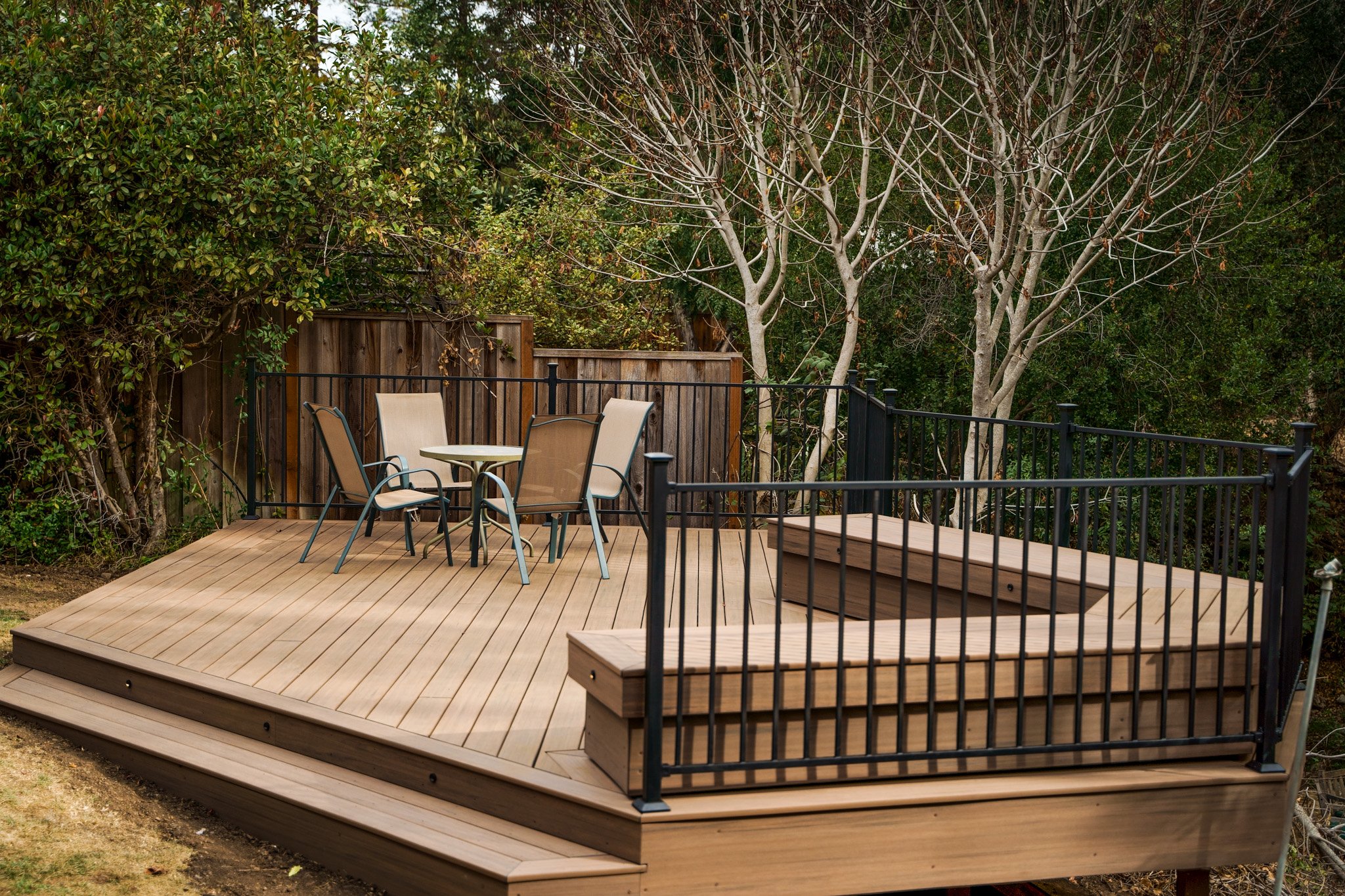Custom cedar deck design by a leading Deck Builder in Dardenne Prairie